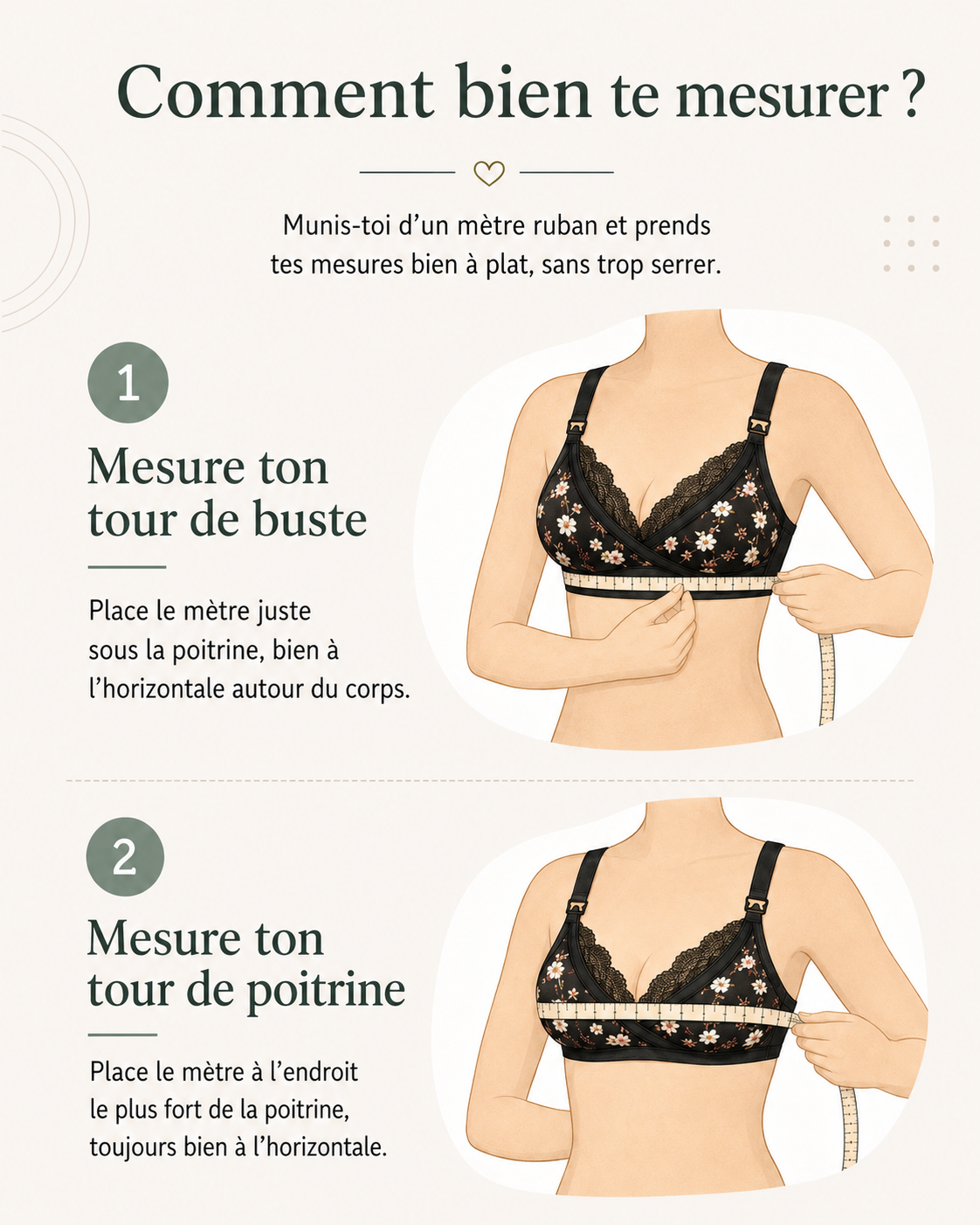 Guide F’Latté : comment prendre son tour de buste et son tour de poitrine